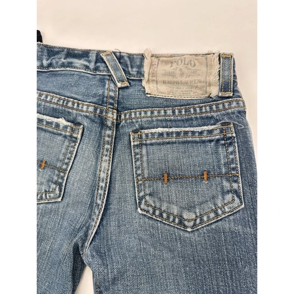 Polo by Ralph Lauren Straight Leg Girls Jeans 5 Vintage Y2K vintage light‎ wash